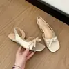 Sandalias tipo moño estilo francés para mujer, nuevo modelo verano 2026, que aumentan la altura, hermosas, perfectas con faldas, cómodas para los pies, sandalias romanas