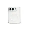 Adequado para capa de celular dobrável iPhone 18 DUO, magnética, transparente, acabamento fosco, moldura intermediária Apple Duo, capa protetora à prova de quedas