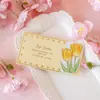 Tarjeta de Felicitación Desplegable con Ramo de Flores Día de la Madre Tarjeta de Encuentro Romántico Día de San Valentín Acción de Gracias Día Universal del Maestro Floristería Mensaje Al Por Mayor