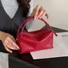 Bolsa de Boliche Retrô Bolsa Pequena 2026 Nova Casual Nicho Bolsa Boston De Mão Transversal Couro Genuíno Bolsa Almofada Feminina