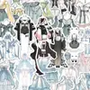 96 Peças de Adesivos de Design Oc para Roupas de Menina Bonita, Materiais de Desenho, Design de Personagens de Anime e Adesivos para Diário