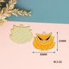Accesorios DIY de anime caricatura Naruto bestia de cola llavero colgante adorno colgante de collar hecho a mano