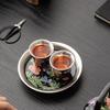 Popular Tetera de Amapola Plateada con Asa, Juego de Tazas de Té, Combinación en Caja de Regalo, Juego de Té de Cerámica para Regalo Navideño