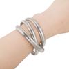 Anillo de Moda para Mujer Estilo Europeo y Americano Acero de Titanio Exagerado Hueso de Serpiente Pulsera Elástica Multi-Anillo Elegante Personalizado Serpiente Pulsera Impermeable
