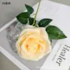 Flor Rosa Artificial de Caule Único para Decoração Externa, Flor Falsa para Paisagismo, Cascata de Parede de Rosas Artificiais para Casamento, Rosa Artificial