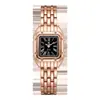 Reloj cuadrado pequeño de lujo ligero de alta gama, reloj de mujer de venta caliente transfronteriza, reloj de cuarzo moderno, reloj para mujer