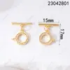 Fecho de Ouro Cobre 18K Color-Preserving com Inlay de Zircônia e Argola para Pendurar, Acessórios de Joias DIY para Pulseiras de Alta Qualidade