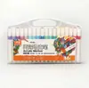 Marcador acrílico para niños, impermeable, de dibujos animados, pintado a mano, bolígrafo especial para pintar, cabeza única, 24 colores, 48 colores, pincel de color a base de agua
