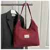 Versão Coreana Outono e Inverno Novo 2025 Versão Coreana Veludo de Camurça Nova Moda Simples Casual Grande Capacidade Bolsa Transversal Tote Feminina