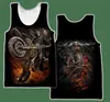 Chaleco hombre verano transpirable absorbente de sudor moda europea y americana superventas camiseta sin mangas con estampado digital 3D venta al por mayor