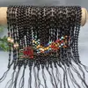 Venta al por mayor del fabricante Cordón Tejido Grueso Imitación Obsidiana Negra Joyería Dorada Jade Colgante de Jade Cordón Colgante Cordón para el Cuello