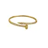 Pulseira Cobra de Alto Padrão para Comércio Exterior, Cravejada com Zircônias, para Mulheres, Pulseira Geométrica Full Diamond de Luxo Leve em Ouro 18K, Atacado do Fabricante