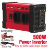 Inversor 300W Convertidor Transfronterizo 12V a 220V110V Pantalla Dual LCD Inteligente 4 USB 4.2A Carga Rápida