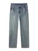 Maple House Roupas Masculinas / Outono/Inverno 2026 Novos Jeans Masculinos de Cintura Média-Alta de Perna Reta Jeans Masculinos de Perna Reta Soltos Marca Tendência Dropshipping