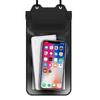 Bolsa impermeable especial para llevar en el móvil, puede llevar batería externa, bolsa impermeable para móvil con pantalla táctil sensible a la lluvia y doble cordón