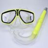 Espelho de mergulho Sucção e tubo de chamada Conjunto de mergulho com snorkel Equipamento de dois tesouros Óculos de natação de armação grande Adulto Crianças Óculos de natação Máscara