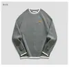 Suéter de dos piezas falso para hombre, ajuste holgado de invierno, talla grande, para hombres corpulentos, estilo casual moderno, cárdigan de punto grueso
