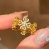 Anel Moderno de Diamante em Formato de Cruz para Mulheres 2025 Novo Anel de Artesanato Pesado Estilo Vintage Atacado