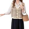 Chaleco de Punto Nuevo Estilo Coreano Otoño e Invierno 2025 Holgado Peso Pesado Calidad Contrarreloj Elegante Estilo Old Money Chaleco Suéter para Mujer