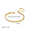 Pulsera apilable de acero inoxidable elegante y única con diamantes, Pulsera multicapa de acero de titanio con circonitas, Pulsera de acero de titanio de 18 quilates que no se decolora