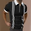 Comércio Exterior Transfronteiriço Verão Camisa Polo Masculina Camiseta ao Ar Livre Solta Gola Lapela Manga Curta Moletom Tendência Transfronteiriça Top Masculino