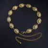 Cadena de Cintura Elegante de Metal con Girasol para Mujer de Comercio Exterior, Accesorio de Cintura Ajustable para Vestido, Cinturón de Cadena Multicapa de Gama Alta