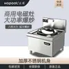 Placa de Inducción Haobo Placa de Inducción Comercial Wok Eléctrico de Alta Potencia Estufa Pequeña de Fritura de Doble Cabezal Cóncavo Estufa de Fritura para Comedor Restaurante