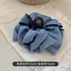 Pinza de Garra de Burbuja Azul Denim para Mujer 2025 Nuevo Estilo Pinza de Pelo Plegada Pinza de Tiburón Grande Accesorio para el Cabello
