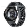 Compatible con Samsung Galaxy Watch6 5, hebilla inversa, correa bicolor, correa de silicona Nike clásica.