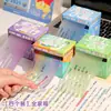 Notas Adhesivas Fluorescentes Arcoíris Desplegables, Totalmente Adhesivas, Pestañas Índice Adhesivas de Papelería de Alto Valor con Adhesivo