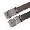 Cinturón para Hombre Casual de Negocios Doble Línea Hebilla Automática Cinturón Hebilla de Hierro Láser Cinturón para Pantalones Suministro Transfronterizo