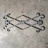 Acessórios de Ferro Forjado, Flores de Ferro Fundido, Ornamentos Soldáveis para Portas e Escadas, Flores Decorativas, Peças Florais de Ferro Maleável Estilo Europeu em Aço Zincado, Decorações de Flores de Ferro