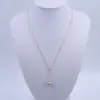 Colar Pingente Colar 9-11mm Prata 925 Pérola de Água Doce Redonda Brilhante Pingente Único Feminino Ajustável em Forma de Y