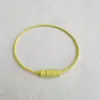 Anillos de Alambre de Acero Pintado de Colores Cuerda de Alambre de Acero Inoxidable Color Caramelo Llaveros Llaveros Accesorios para Joyería DIY