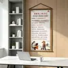 Acordem, crianças! Nova pintura em rolo de estilo chinês para decoração de hall de entrada, sala de estar, escritório e quarto de crianças