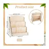 Estante de Almacenamiento para Tarjetas de Felicitación y Postal de Madera Transfronterizo Vitrina de Escritorio Estante de Almacenamiento Simple de Madera para Uso Doméstico Manualidad Artística