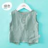 Chaleco de Gasa de Algodón Puro para Bebé Chaleco Delgado de Verano sin Mangas para Proteger el Vientre de Niños y Niñas Camiseta Base para Portabebés