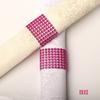 Hebilla para servilleta de malla hueca de 8 filas estilo europeo, juego de hotel para mesa, boda, festival, suministros de catering, anillo para servilleta