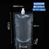 Bolsa Transparente Desechable con Boquilla, Bolsa de Pie Resistente a Altas Temperaturas para Bebidas de Jugo, Bolsa de Empaque, Bolsa para Medicina Tradicional China, Bolsa de Empaque Portátil