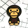 INS insignia acrílica caricatura panda azul broche lindo emoji pin accesorio pegatina para teléfono decoración
