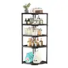 Estante Triangular de Almacenamiento para el Hogar en Stock Estante de Esquina para Baño Multicapa con Drenaje Estante para Cosméticos