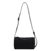 Bolsa Retro de Ante Esmerilado Otoño e Invierno Bolso de Mano Estilo Melamina de Gama Alta Bolso Tote Pequeño Bolso Cruzado Cilíndrico