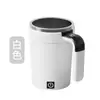 Taza de café con pantalla digital de temperatura de acero inoxidable 304, taza de agitación eléctrica, taza de agua portátil con base magnética desmontable