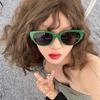 Gafas Ojo de Gato Verano Anti-UV Muestra Cara Pequeña Gafas de Sol Avanzadas Gafas de Sol con Protección Solar Gafas para Fotos Modernas