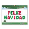 Juego de cartas FELIZ NAVIDAD Español Feliz Navidad juego de globos de papel de aluminio Venta al por mayor