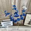 Orquídea de 3 Ramos Flores Artificiais Sala de Estar Casa Arranjo de Flores Ornamentos Buquê de Seda Casamento Decoração Arranjo de Flores Salão de Casamento