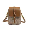 Bolso de Teléfono Vintage Multicapa Texturizado para Mujer, Nuevo Modelo Verano 2026, Mini Bolso Pequeño de Moda, Estilo Vertical, Bolso de Hombro Cruzado