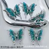 Estilo Doce e Cool de Garota Picante Pintura a Tinta Simétrica Borboleta Oca Pingente de Borla Acessórios para Pulseira de Miçangas DIY Brincos Grampo de Cabelo