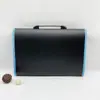 Carpeta de acordeón portátil tamaño A4 de gran capacidad con 13 compartimentos y bordes de colores para guardar exámenes y documentos de estudiantes