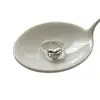 Estilo Coreano Estilo Ins Diseño de Nicho Joyería de Plata Plata de Ley S925 Anillo de Corazón con Graffiti Dulce y Fresco Inglés para Mujeres de Alta Gama